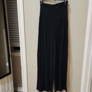 Popular Basics Black Wide Leg Pants